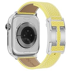 Yellow Band + Silver H Buckle