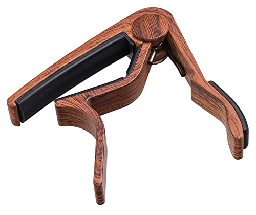 SHANGMAOYO Capodastre Coussin De Guitare De Guitare en Métal en Bois De Grain Métallique for Guitare Ukulele Tuning… - Les Beatles, Paul McCartney, John Lennon, RIngo Starr, George Harrison SHANGMAOYO Capodastre Coussin De Guitare De Guitare en Métal en Bois De Grain Métallique for Guitare Ukulele Tuning… – Image 6
