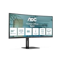 AOC – AOC CU34V5C - 34 Zoll WQHD Curved Monitor, Lautsprecher, höh