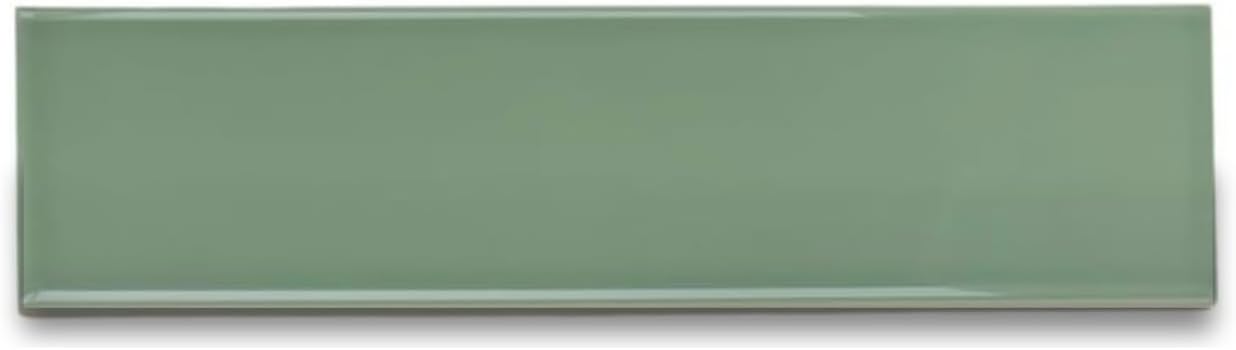 Tenedos 3x12 Olive Green Ceramic Subway Tile for Kitchen Backsplash, Bathroom Shower Walls, Fireplace Surround, Accent Decor – 12 Sq. Ft. per Box