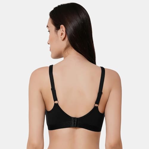 Image of SOIE Women Non Padded Non-Wired Full Coverage Stretch Cotton T-Shirt Bra