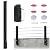 Muzata Cable Railing Post Fascia Side Mount Square Weldless Flat top 36"x2"x2" Stainless Steel Black Powder Coated Pre-Drilled Posts Wood Level Deck Balustrade Invisible PF02 BH4S, PT1 PT2 PT5