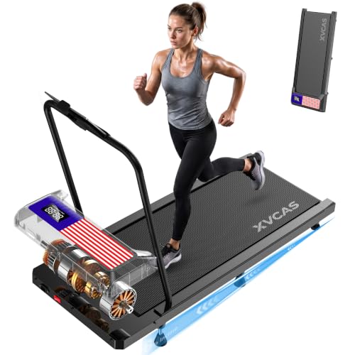 Image of Compact Walking Treadmill Pad with 0-8% Incline, 2.5HP, 270 lbs,4-in-1 Treadmill with Handle,Perfect for Running, Walking & Under-Desk Use,Quiet Operation for Home or Office