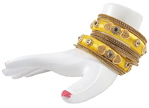 Image of NMII Get your traditions Valentine Gift for Girls & Women Silk Thread Bangle Set With Zircon For Womne & Girls
