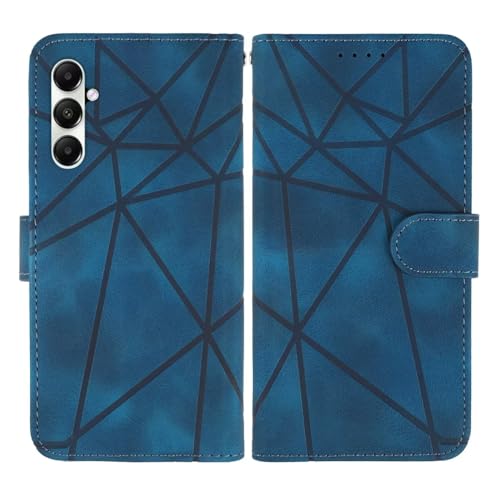 Image of Wanyuexes Case for Galaxy S24, Samsung S24 5G SM-S921U Wallet Case with Tempered Glass Screen Protector, Skin Feel PU Leather Flip Credit Card Holder Stand Phone Cover for Samsung Galaxy S24 Blue