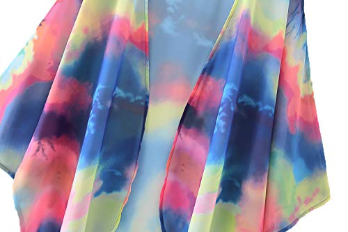 Image of CASURESS Women's Cardigan-Sheer Kimono Loose Summer Floral Print Cover Ups