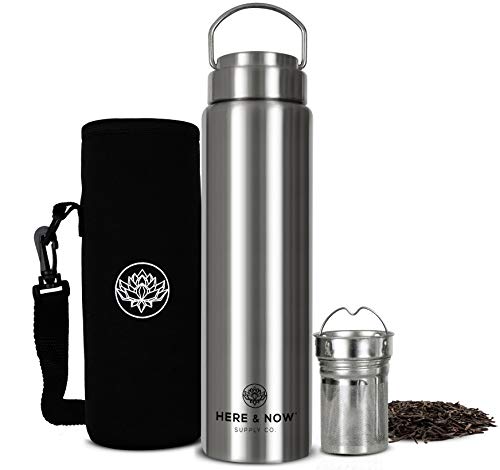 All-Purpose Travel Mug and Tumbler | Tea Infuser Water Bottle | Fruit Infused