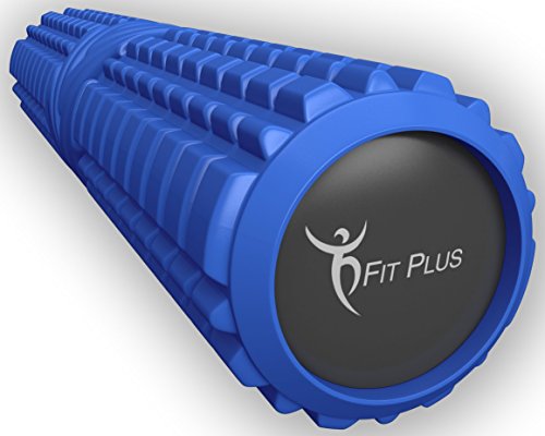 FitPlus Foam Roller, Premium Epe Foam Roller - Extra Firm with 10 Year Warranty Free Online Video and E-Book Instruction Guide High Density Foam Rollers for Back,Legs