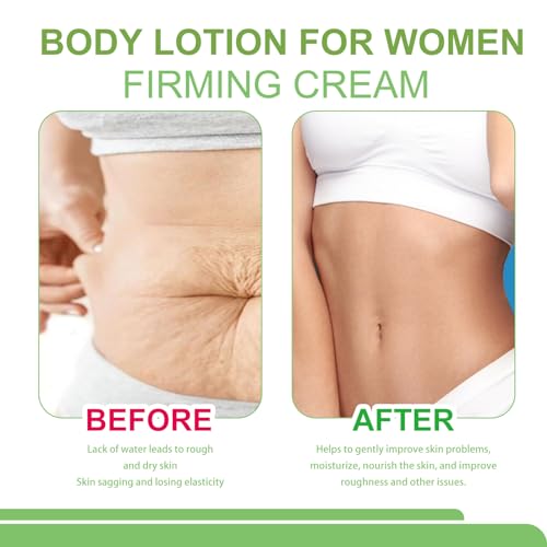 Collagen Body Lotion, Dry Skin Lotion With Green Tea + Aloe Vera, Camomile Lotion Reduce Back Acne & Fine Lines, Firming Body Lotion For Dry & Aging Skin, Collagen Cream For Body & Face - Image 4