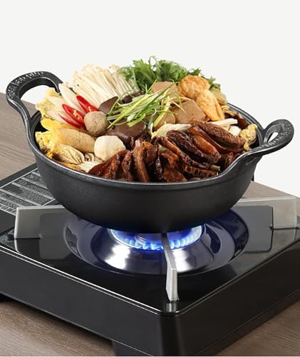 Cast Iron Wok - Versatile Outdoor Cooking Pot for Stir Fry, Soup, and Steaming | Durable Induction-Ready Frying Pan | Perfect for Home and Outdoor Hot Pot