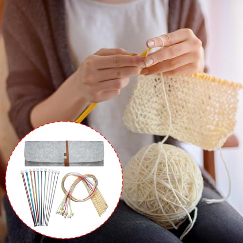 Ganchos tunecinos de madera con cable para tejer colchas con suavidad y sin esfuerzo 3