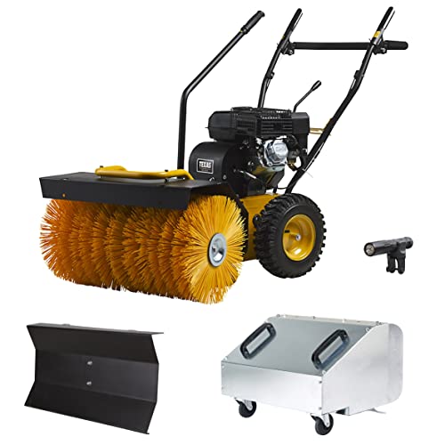 TEXAS Kehrmaschine Benzin Schneekehrmaschine Laubsammler Motorbesen Schneeschieber Schneeräumer mit Antrieb Radantrieb Handy Sweep 690TG Set 3in1 | 60cm | 212cm³ | 5,4PS | 4 Takt | 3xVor. 1x Rück.