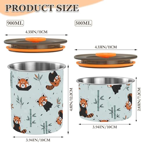 Envase de acero inoxidable para café con tapa hermética 900ml miniatura 2