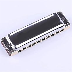 KIRANDIE Classique Harmonica diatonique 10 Trous Blues Harp clés C Roseaux en Acier Inoxydable en Bois d’érable Peigne… - Les Beatles, Paul McCartney, John Lennon, RIngo Starr, George Harrison KIRANDIE Classique Harmonica diatonique 10 Trous Blues Harp clés C Roseaux en Acier Inoxydable en Bois d'érable Peigne… – Image 2