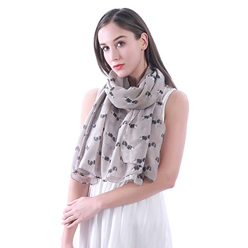 Lina & Lily Cavalier King Charles Spaniel Dog Print Women's Scarf Shawl Wrap Lightweight2