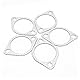 Akozon 3 Inch Exhaust Gasket, Focus Mk2 Auspuffdichtung,5 Stück Auspuffrohrdichtung,3 Zoll Auspuffdichtung Auspuffrohr Dichtung Auspuffkrümmer Auspuffdichtung Keramik Auspuffrohr Metalldichtung