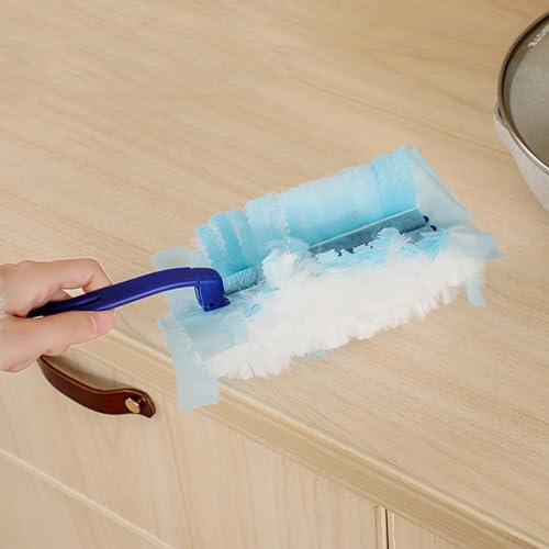 20 Stück Staubmagnet Duster mit 1 Handgriff, Staubtuch Antistatisch Nachfüllung, Reinigungsstaub Staubtücher Ersatz-Aufsätzen, Staubwedel zum Reinigen von Staub, Schmutz,Duster Nachfüllpack