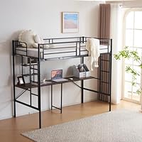 Amazon｜システムベット ロフトベッド シングル デスク付き