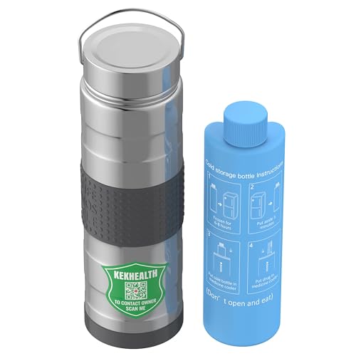 Pochette Isotherme Insuline pour 5-7 Stylos avec 2 Sachets de Glace Kit Diabète