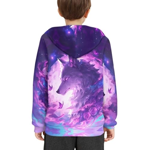 Yuuxorilu Unisex Kids Hoodies Youth Hooded Pullover Long Sleeve Sweatshirts with Pockets4