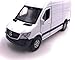 H-Customs Mercedes Benz Sprinter Model Car Auto Produit LICENCIE 1: 34-1: 39 Blanc