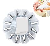【Material de alta calidad】-- Acero inoxidable de alta calidad. Fuerte, durable, resistente a la corrosión, reutilizable, antiadherente, insípido y no tóxico, fácil limpiar y lavavajillas seguro.