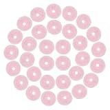 jiebor 32PCS Pink Faux Fur Hair Scrunchies Hair Ties Cute Pom Hair Accessories Fuzzy Hair Band Wrist
