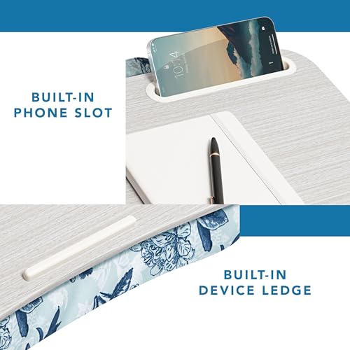 Image of LAPGEAR Designer Lap Desk - Blue Blossoms, Fits 15.6 inch Laptops