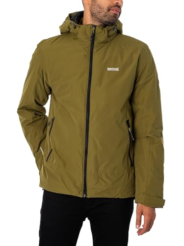 Regatta Mens Frelton Insulated Waterproof Jacket - Nephrite Green/Black - XL