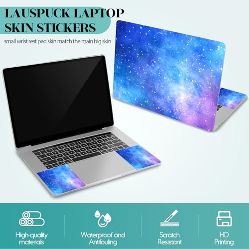 Image of Laptop Skin Sticker Decal, 12 inch 13 inch 13.3 inch 14 inch 15 inch 15.4 inch 15.6 inch Personalized Universal Vinyl Notebook Skin Sticker Cover Art Protector Decal with Free 2 Wrist Pads, Nebula Galaxy