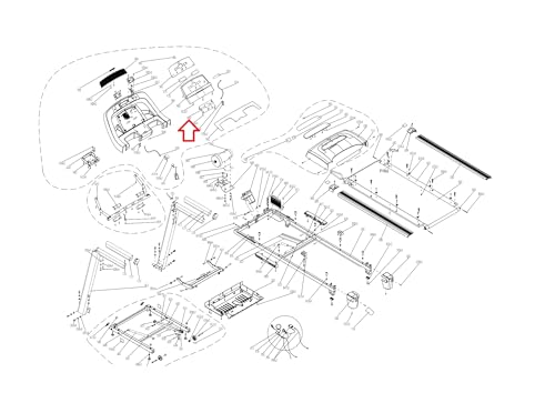 Image of Display Console Electronic Circuit Board Assembly 1000101735 Works with HZ Fitness GS950T Treadmill