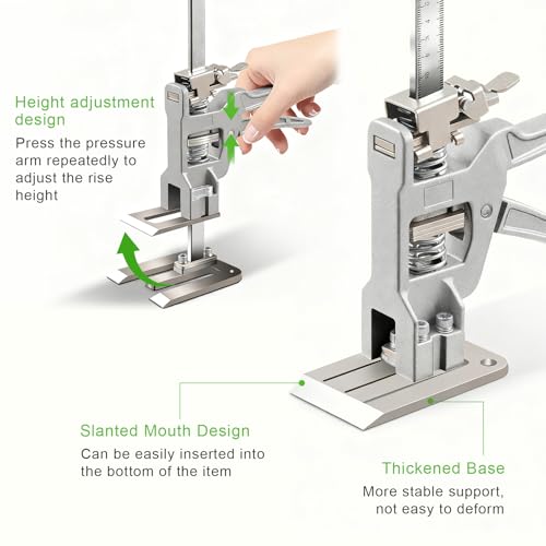 AROMUJOY 2 Stück Arbeitssparender Arm, Arm Hebewerkzeug mit Skala, Arm Handwerkzeugheber mit Langsam und Schnell Hebefunktion, Möbelheber für Möbel, Türen, Board Heber, 200kg Hubkapazität