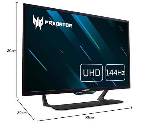 Acer Predator CG437KS - Monitor da gioco da 42,5" (108 cm), 4K (UHD), 175Hz OC, 144Hz, 1ms (VRB), 2xHDMI 2.1, DP 1.4+, GSync Compatible, HDMI VRR, nero - Monitor - Immagine 1