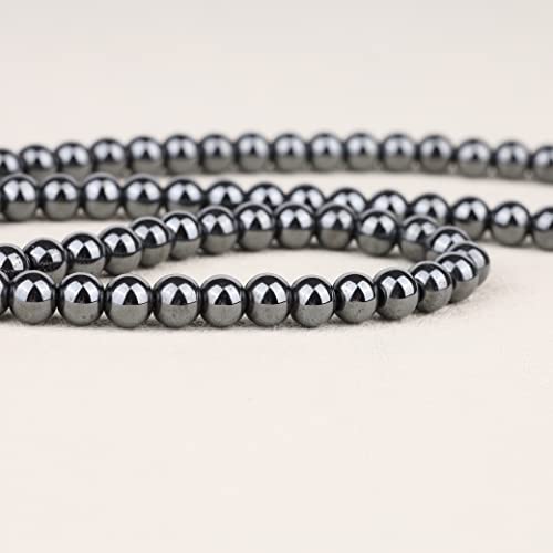 Gavu Hematite Crystal Men's Stone Beaded Necklace 22" #TOP3