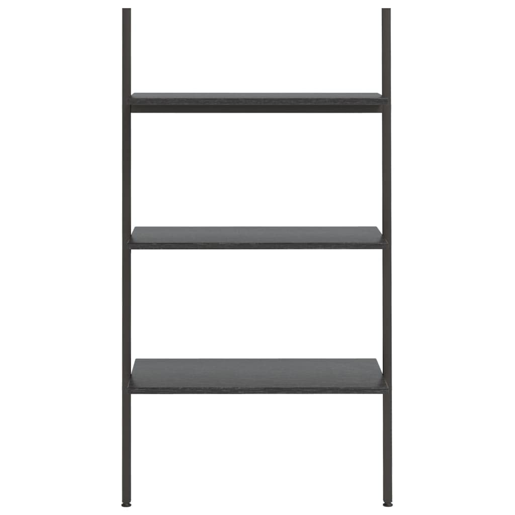SYDE Scaffale inclinato in acciaio 3 ripiani nero 116 cm