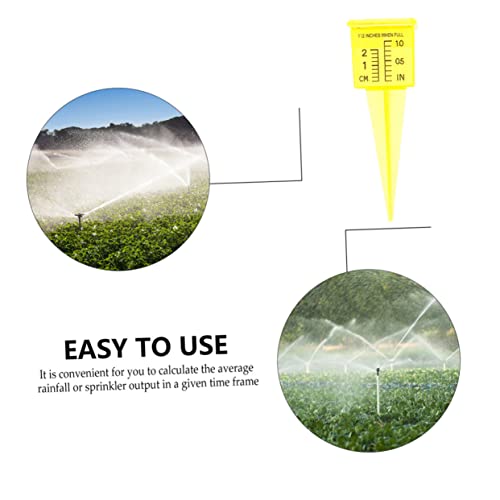 NOLITOY 3st Sprinkleranzeige Regen Reagenzglas Regenmesser Im Freien Rasen-regenmesser Regenmesserpfahl Regenmesserrohr Aus Kunststoff Landschaftswassermaß Bhyve Spiral- Plastik Halterung – Bild 4