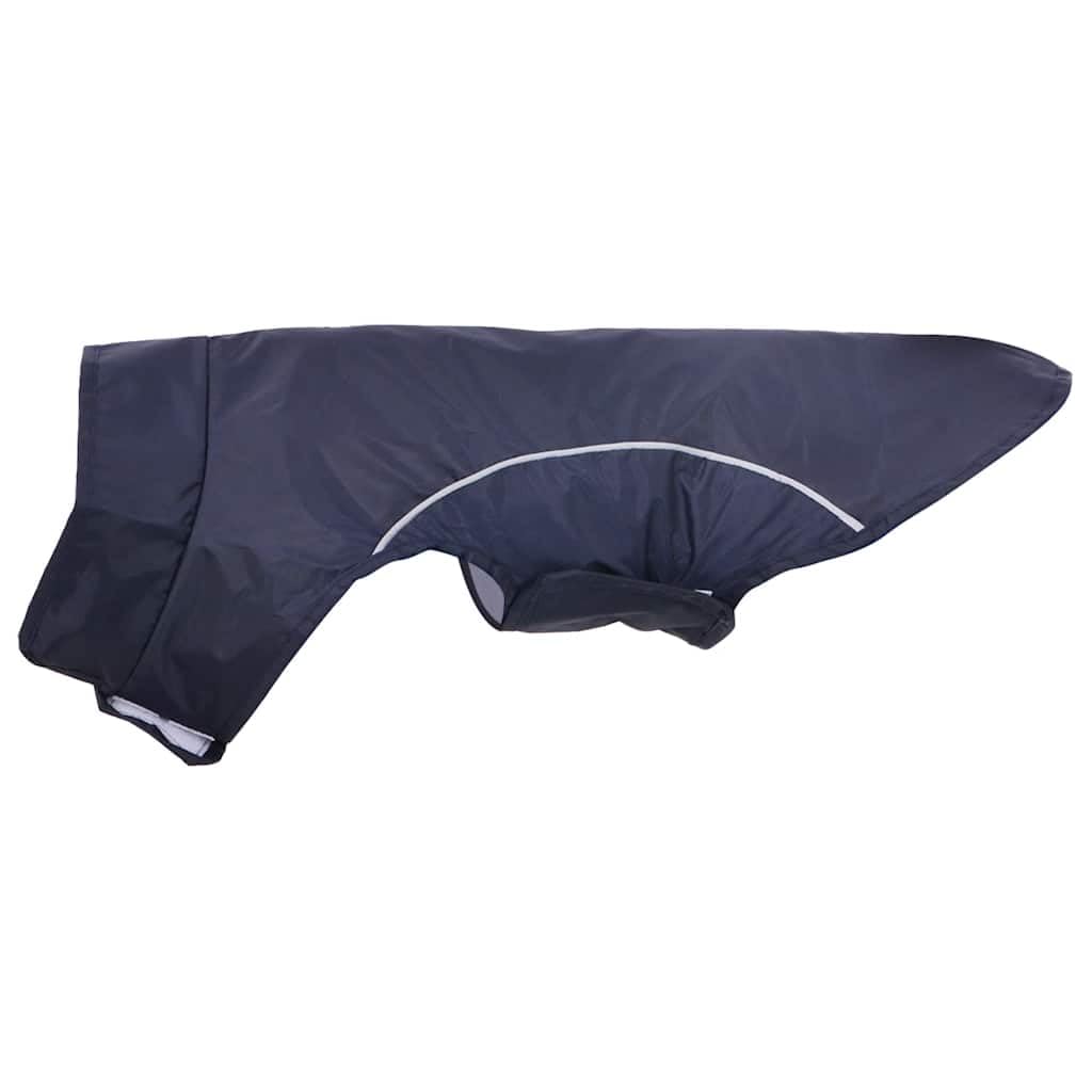 Impermeabile per cani in poliestere con strisce riflettenti, blu navy, XS, impermeabile, traspirante, antivento, protezione per autunno, inverno, outdoor, passeggiate in caso di pioggia e neve
