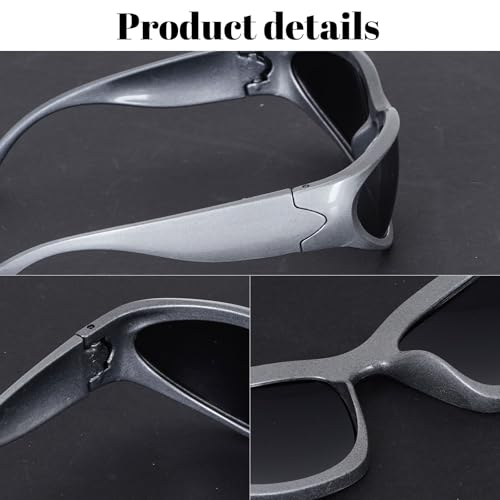 Nydotd 3 Pairs Y2K Sunglasses for Women Men Trendy Wrap Around Sunglasses Fashion Sport Shades Sun Glasses3