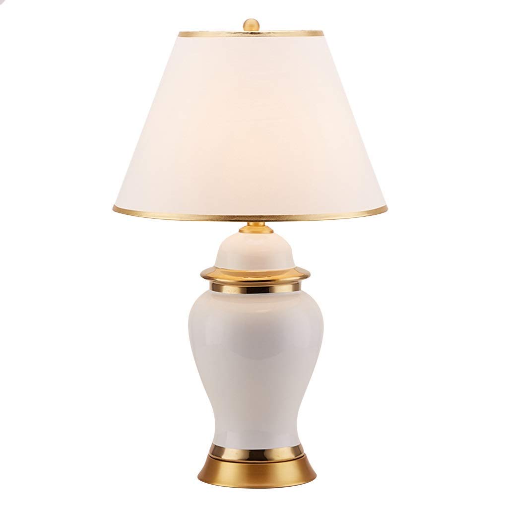 Lampka nocna Ceramiczna lampa biurkowa E27 Lampa stołowa Lampa biurkowa, Lampka nocna do sypialni Energooszczędna lampka do czytania