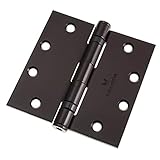 Cauldham (3 Pack) Commercial-Grade 4-1/2' Full Mortise Ball-Bearing Door Hinges - Oil Rubbed Bronze