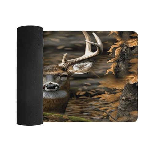 Tapete de escritorio Camouflage Deer con base de goma grande miniatura 3