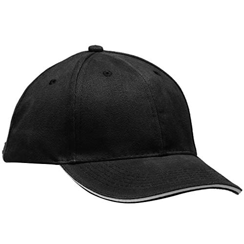 Wilhelm Sell® Casquette de Baseball pour Homme et Femme - Casquette Noire - Casquette de Baseball - Casquette à visière Ajustable (Gris-Noir) Cover