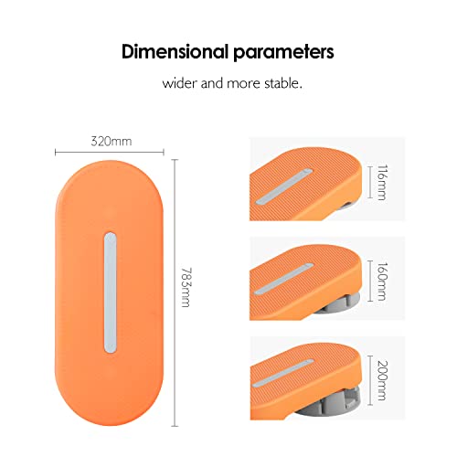 Adjustable Workout Aerobic Stepper Step Platform Trainer,4.6‘’6.3‘’7.9‘’ Levels Height-Adjustable Exercise Step Platform