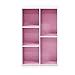 Furinno LUDER Book Shelf, 5-Cube Bookshelf, Reversible Bookcase, 9.4