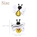 Yellow Hair Clip for Girls Cute Bee Hair Accessories Spring Hair Barrettes for Hair Styling Accessories Handmade Bee Hair Clips 2Pcs