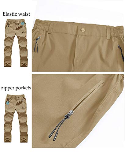 Rdruko Women's Hiking Pants Water-Resistant Quick Dry Outdoor Fishing Walking Athletic Pants(Khaki, Us S) #TOP3