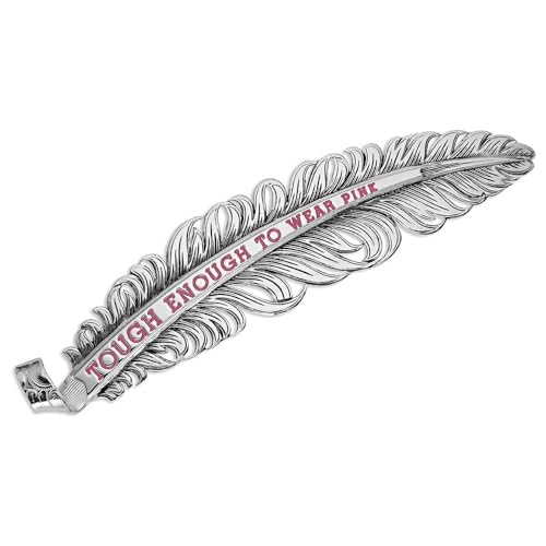 Montana Silversmiths Tough Enough to Wear Pink Hat Feather - HF4210TWP