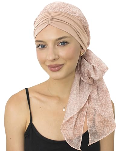 CAPLORD Chemo Headwrap for Women Turban Headwear for Cancer Patients Skull Cap Hair Loss Cover Lightweight Head Covering Hat