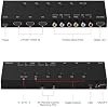 Conmutador HDMI/AV de 5 entradas a 1 salida (2 entradas AV + 3 entradas HDMI 2.0), convertidor RCA a HDMI para PS1/2/3/4/5, N64, SNES, Switch, DVD, Roku, etc. 4