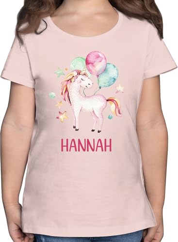 T-Shirt Mädchen - Einhorn Unicorn Einhörner - 116 (5/6 Jahre) - Rosa -...